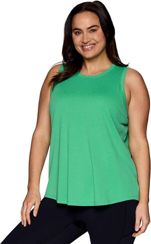 RBX Active Airy Textured Workout Tank Top for Women, Sleeveless Bubble Fabric Crewneck Easy Fit Yoga Top - with Plus Sizes in Saudi Arabia