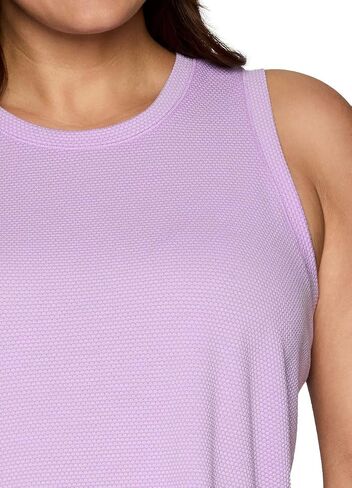 RBX Active Airy Textured Workout Tank Top for Women, Sleeveless Bubble Fabric Crewneck Easy Fit Yoga Top - with Plus Sizes in Saudi Arabia