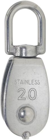 M15 304 Stainless Steel Single Pulleys Bearing Suspension Traction Pulleys and Spring Hook 4pcs in Saudi Arabia
