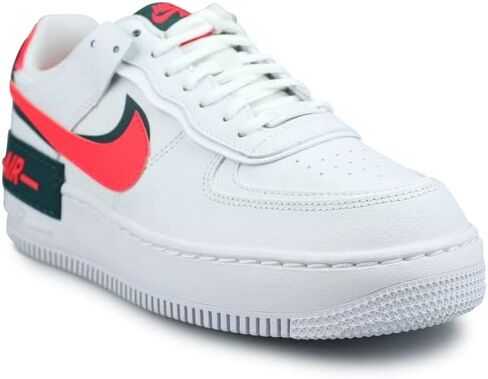 Nike Womens Air Force 1 Shadow White Red DB3902-100 (Numeric_8_Point_5) in Saudi Arabia