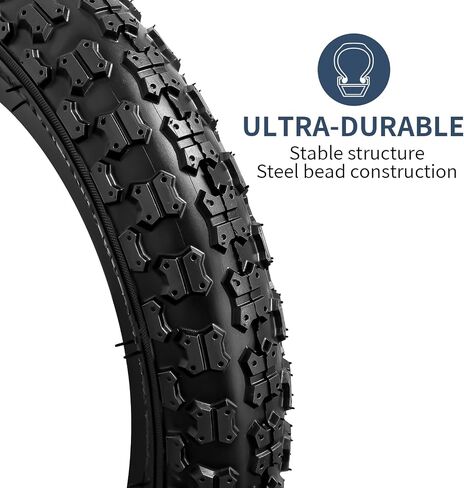 YUNSCM 12.5" Bike Tires 12 ½ X 2 ¼ (62-203) and 12.5" Tubes Schrader Valve with 2 Rim Strips Compatible with 12.5 x 2.25 12 1/2 x2 1/4 Bike Bicycle Tires and Tubes (P-1306) in Saudi Arabia