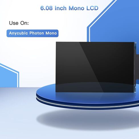 شاشة LCD أحادية اللون 6.08 بوصة 2K لطابعات Anycubic Photon Mon الراتنج ثلاثية الأبعاد، دقة 1620x2560 بدون لوحة اللمس in Kuwait