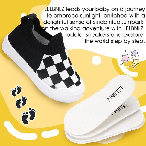 Mesh Toddler Shoes,Baby Sneakers Girls Boys, Baby Sock Shoe,Slip-On Baby Walking Shoes,Breathable Toddler Tennis Shoes,Baby Non-Slip Breathable Slippers with Soft Rubber Soles 6 9 12 18 24 Months in Saudi Arabia