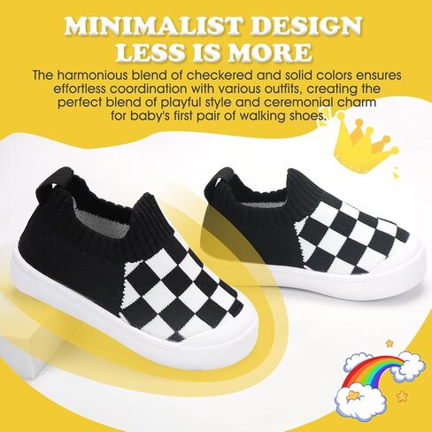 Mesh Toddler Shoes,Baby Sneakers Girls Boys, Baby Sock Shoe,Slip-On Baby Walking Shoes,Breathable Toddler Tennis Shoes,Baby Non-Slip Breathable Slippers with Soft Rubber Soles 6 9 12 18 24 Months in Saudi Arabia