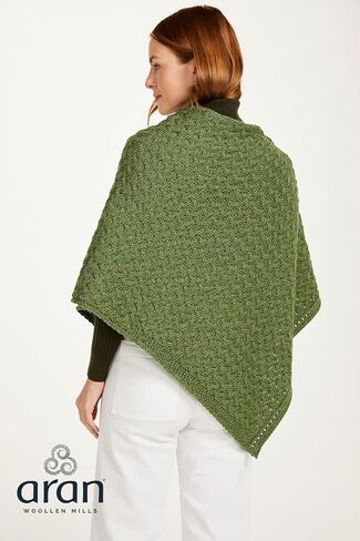 Aran Woollen Mills Supersoft Merino Wool Buttoned Irish Cape/Poncho in Kuwait