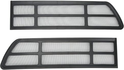 Akozon Car Air Intake Grille, 2pcs Black Car Air Intake Vent Cover Mesh Air Intake Vent Grille For Tesla Model Y 2020‑2022 Air Vent Grille Protector in Saudi Arabia