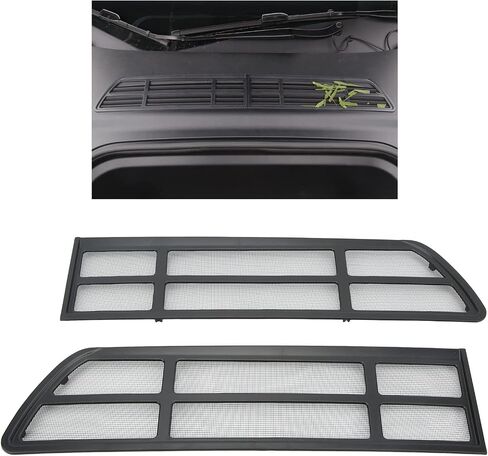 Akozon Car Air Intake Grille, 2pcs Black Car Air Intake Vent Cover Mesh Air Intake Vent Grille For Tesla Model Y 2020‑2022 Air Vent Grille Protector in Saudi Arabia