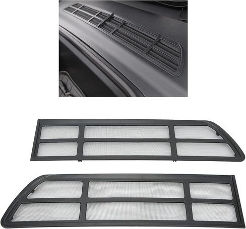 Akozon Car Air Intake Grille, 2pcs Black Car Air Intake Vent Cover Mesh Air Intake Vent Grille For Tesla Model Y 2020‑2022 Air Vent Grille Protector in Saudi Arabia