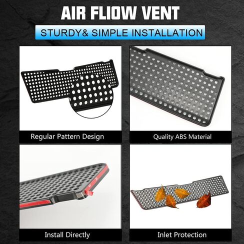 ROCCS 2021-2023 Model 3 Air Filter, Compatible with Tesla Model 3 Air Intake Grille Protection Cover ABS Plastic Air Flow Vent Intake Air Conditioning Grille Inlet Accessories in Saudi Arabia