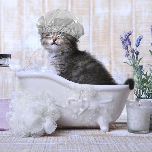 Ipetboom Pet Dog Shower Cap - Puppy Bathing Supplies Puppy Hat Waterproof Shower Cap - Reusable Bath Ear Covers with Adjustable Strap for Cat Dog Kitten Puppy in Saudi Arabia