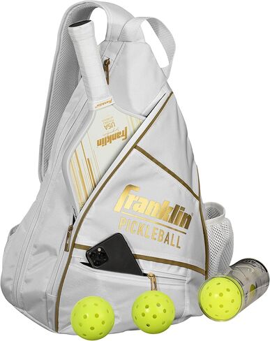 Franklin Sports Pickleball Bag - Men's and Women's Backpack - Official Adjustable Sling Bag of U.S Open Pickleball Championships - Gray/Gray in Saudi Arabia