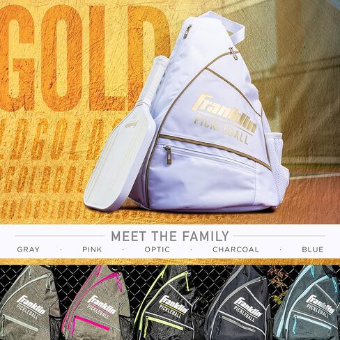 Franklin Sports Pickleball Bag - Men's and Women's Backpack - Official Adjustable Sling Bag of U.S Open Pickleball Championships - Gray/Gray in Saudi Arabia