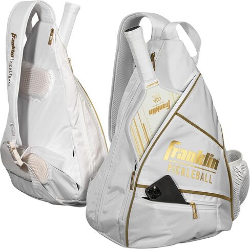 Franklin Sports Pickleball Bag - Men's and Women's Backpack - Official Adjustable Sling Bag of U.S Open Pickleball Championships - Gray/Gray in Saudi Arabia