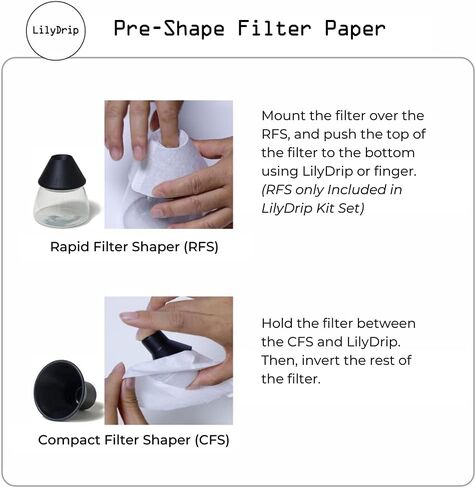 مجموعة ماكينة صنع القهوة من السيراميك من LilyDrip - 4 قطع منقطات سيراميك، ماكينة صنع القهوة بالتقطير اليدوية تخمر بشكل متساوٍ مع استخلاص أفضل، مجموعة منقطات القهوة تعمل على تحسين معدل التدفق، تناسب V60، أوريغامي - مجموعة in Kuwait