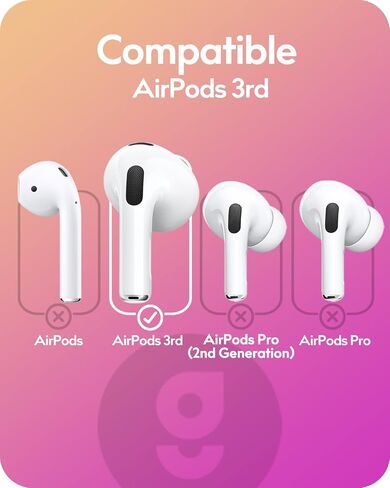 3 Pairs Ear Hooks Covers for AirPods Pro [Added Storage Pouch] Upgraded Anti-Slip Sports Ear Covers Accessories Compatible with Apple AirPods Pro (2019) (White) in Saudi Arabia