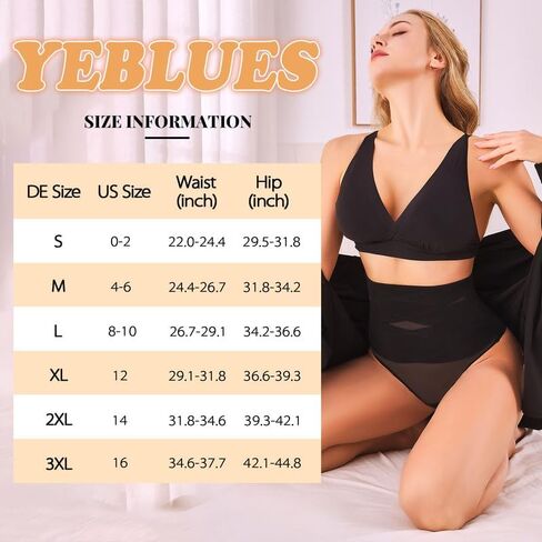 Yeblues Tummy Control Thong Shapewear for Women Sexy Body Shaper Panties Seamless Underwear Girdle Shaping Thong in Saudi Arabia