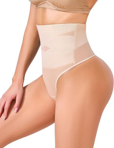 Yeblues Tummy Control Thong Shapewear for Women Sexy Body Shaper Panties Seamless Underwear Girdle Shaping Thong in Kuwait