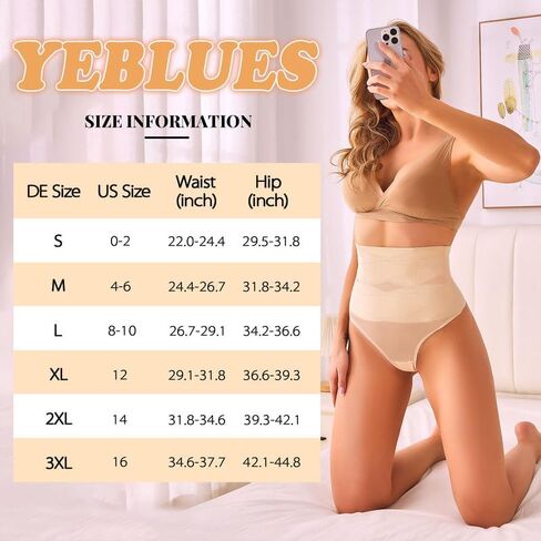 Yeblues Tummy Control Thong Shapewear for Women Sexy Body Shaper Panties Seamless Underwear Girdle Shaping Thong in Kuwait