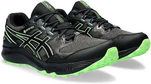 حذاء الجري Gel-Sonoma 7 GTX للرجال من ASICS، مقاس 9.5، أسود/أخضر مضيء in Saudi Arabia