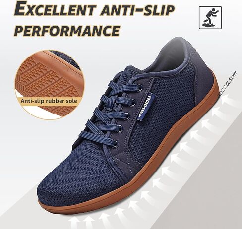 ASHION Men's Walking Shoes Wide Toe Box Classic Retro Gum Sole Fashion Sneakers Casual Tennis Footwear Anti Slip Trainers in Saudi Arabia