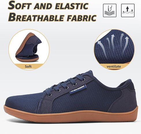 ASHION Men's Walking Shoes Wide Toe Box Classic Retro Gum Sole Fashion Sneakers Casual Tennis Footwear Anti Slip Trainers in Saudi Arabia