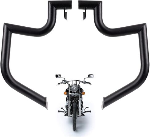 Gamyipp 1.5 "Fat Crash Bar محرك الحرس الطريق السريع لـ Kawasaki Vulcan 900 VN900 Classic Custom 2006-2019 (كروم) in Kuwait