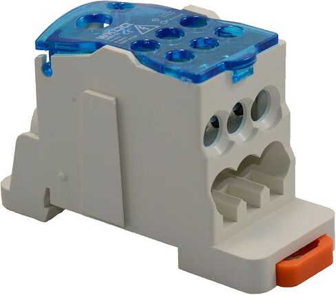 Jameco ValuePro 1 في 6 خارج DIN موصل سلك كهربائي للسكك الحديدية كتلة طرفية لتوزيع الطاقة العالمية 80A in Kuwait