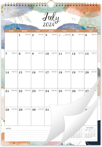 2024-2025 Calendar - Wall Calendar 2024-2025, 18 Monthly Wall Calendar from Jul. 2024 - Dec. 2025, 12" x 17", Perfect for Home & Office Planning in Kuwait