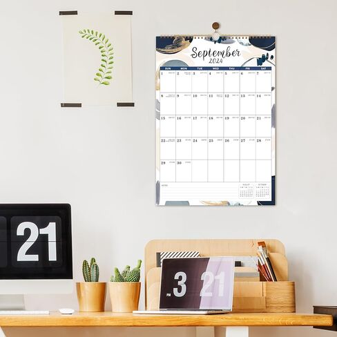 2024-2025 Calendar - Wall Calendar 2024-2025, 18 Monthly Wall Calendar from Jul. 2024 - Dec. 2025, 12" x 17", Perfect for Home & Office Planning in Kuwait