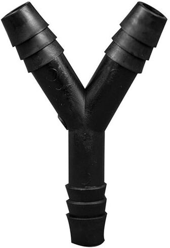 Polypropylene Y-Type Barbed Tubing Connectors (Wye-Shaped), Three 3/8 Inch Barbs, Autoclavable, (Pack of 10) in Saudi Arabia
