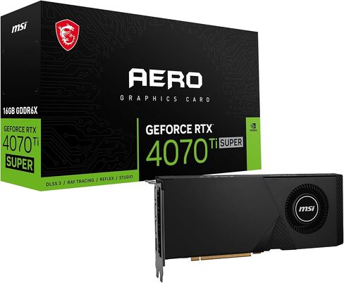 MSI Gaming RTX 4070 Ti Super 16G AERO Graphics Card (NVIDIA RTX 4070 Ti Super, 256-Bit, Boost Clock: 2610 MHz, 16GB GDRR6X 21 Gbps, HDMI/DP, Ada Lovelace Architecture) in Saudi Arabia
