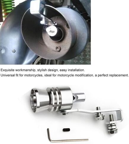CABBISE Sound exhaust simulator turbine whistle general turbine exhaust whistle, pipeline sound muffler blows off the car modeling tune 2pcs silver., SZ-SL-XL-2 in Saudi Arabia