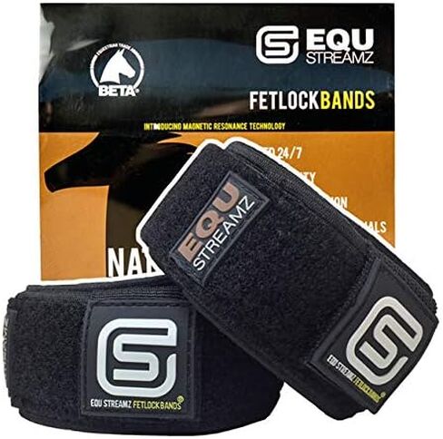EQU Streamz Advanced Magnetic Horse Bands (Pair) | Full Body Coverage | Creates no Heat, Suitable for 24x7 use | Suitable for Fetlocks & Hocks in Saudi Arabia