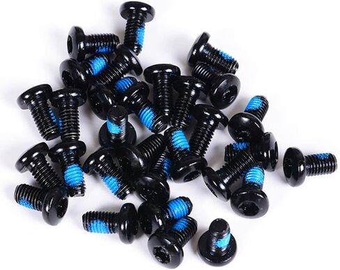 HomeSoGood 60PCS Bicycle Disc Brake Bolts,M5x10mm Black Screws MTB Rotor Bolts Stainless Steel T25 Bicycle Disc Brake Rotor Bolts Screw Black for Bike Part in Saudi Arabia