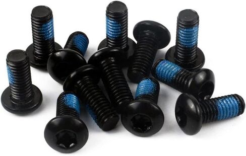 HomeSoGood 60PCS Bicycle Disc Brake Bolts,M5x10mm Black Screws MTB Rotor Bolts Stainless Steel T25 Bicycle Disc Brake Rotor Bolts Screw Black for Bike Part in Saudi Arabia