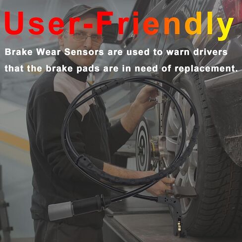 FTTYUHU Front and Rear Brake Pad Wear Sensor 34356789501, 34356789505 for BMW X5 X6 2007-2010 in Kuwait