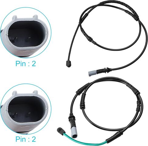 X AUTOHAUX 2pcs Front 34356791958 Rear 34356791962 Car Brake Pad Electronic Wear Sensor for BMW 535i 528i 550i 535i XDrive 550i XDrive 535d XDrive 535d in Saudi Arabia