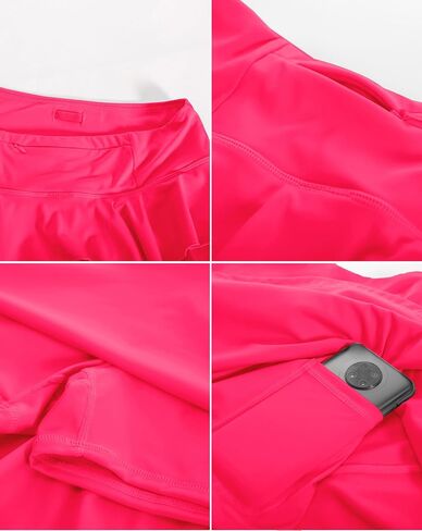 JACK SMITH Pleated Tennis Skirts for Women with Shorts 3 Pockets Golf Athletic Skort Tummy Control for Pickleball Running in Saudi Arabia