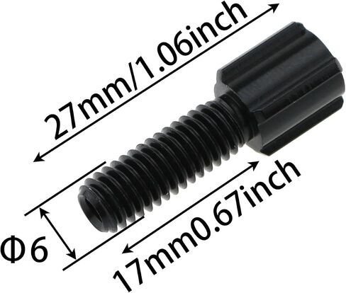 MEETOOT 6PCS M6 Road Bike Rear Derailleur Brake Cable Line Thumb Shifter Adjuster Screw Brake Cable Screw in Saudi Arabia