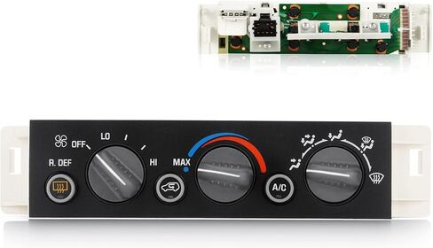 AC Heater Climate Control Module Panel w/Rear Window Defogger Switch for 1996-1999 Chevy C1500 C2500 Suburban, 1998-2000 Chevy Tahoe/GMC Yukon, 2000 Cadillac Escalade 9378805 16231165 16238885 in Saudi Arabia