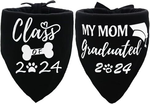 Graduation Dog Bandana My Mom Graduated 2023 for Small Medium Large Pet Holiday Costume in Saudi Arabia