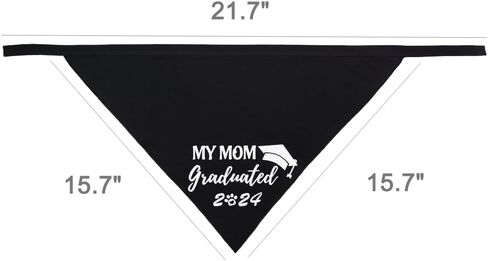 Graduation Dog Bandana My Mom Graduated 2023 for Small Medium Large Pet Holiday Costume in Saudi Arabia