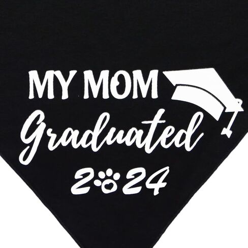 Graduation Dog Bandana My Mom Graduated 2023 for Small Medium Large Pet Holiday Costume in Saudi Arabia