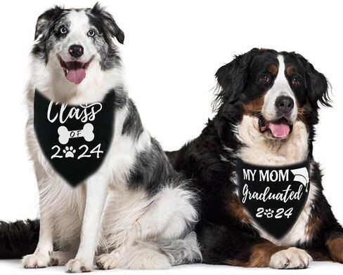 Graduation Dog Bandana My Mom Graduated 2023 for Small Medium Large Pet Holiday Costume in Saudi Arabia