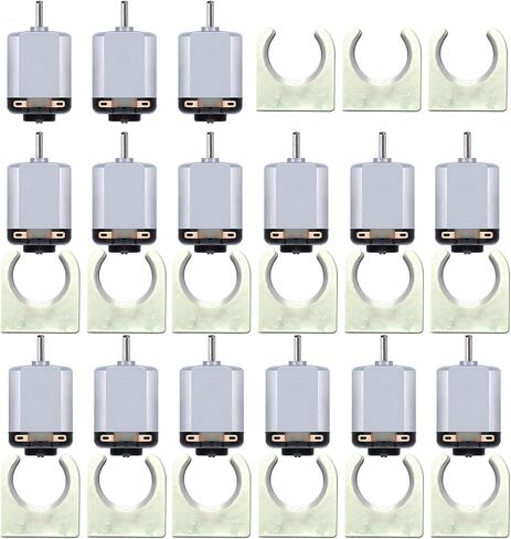 DaFuRui Mini DC Motor，15pcs DC 1V-6V 18000RPM DC Small Electric Motor kit for Arduino Hobby Projects DIY Cars Toys in Saudi Arabia