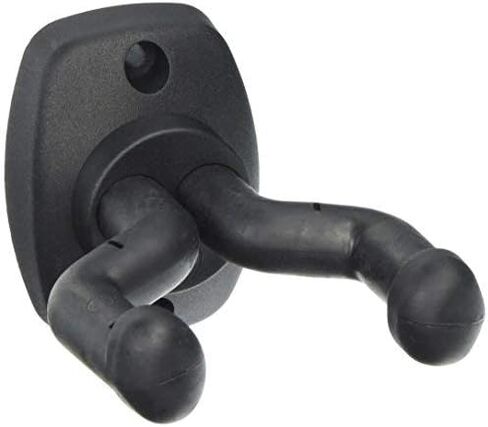K&M König & Meyer 16250.000.55 Guitar Wall Mount Hanger | Creative Display and Storage | Adjustable Rubber Covered Support Arms | Fits Most Guitar Shapes | Sturdy - Secure | German Made | Black in Kuwait