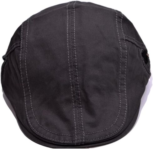 BLUEGLORY Cotton Adjustable Denim Distressed Flat Newsboy Caps for Men, Ivy Beret Cap, Cabbie Hat in Saudi Arabia