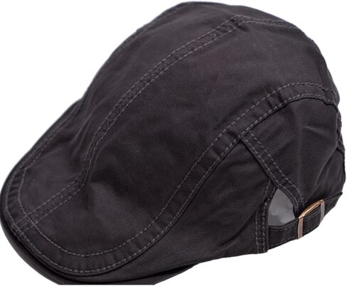 BLUEGLORY Cotton Adjustable Denim Distressed Flat Newsboy Caps for Men, Ivy Beret Cap, Cabbie Hat in Saudi Arabia