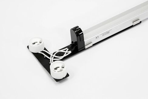 Carolina Custom أقفاص الزواحف 34 بوصة T5HO UVB 39W + مصباح إضاءة مزدوج GU10، حزمة مع Zoo Med 10.0 UVB T5HO 39W 34 بوصة أنبوب فلورسنت لإضاءة الزواحف in Kuwait