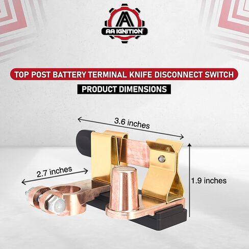مجموعة مفاتيح البطارية الرئيسية مع براغي 12-48 فولت - مفتاح قطع الطاقة - فصل عازل البطارية للسيارات والشاحنات ومركبات RV والمعسكرات والقوارب - مقاومة للماء عند إيقاف التشغيل للسيارات، مفتاح بحري in Kuwait
